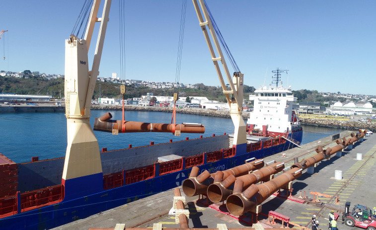 Navantia recibe el primer envío de componentes para su contrato de eólica marina en Francia