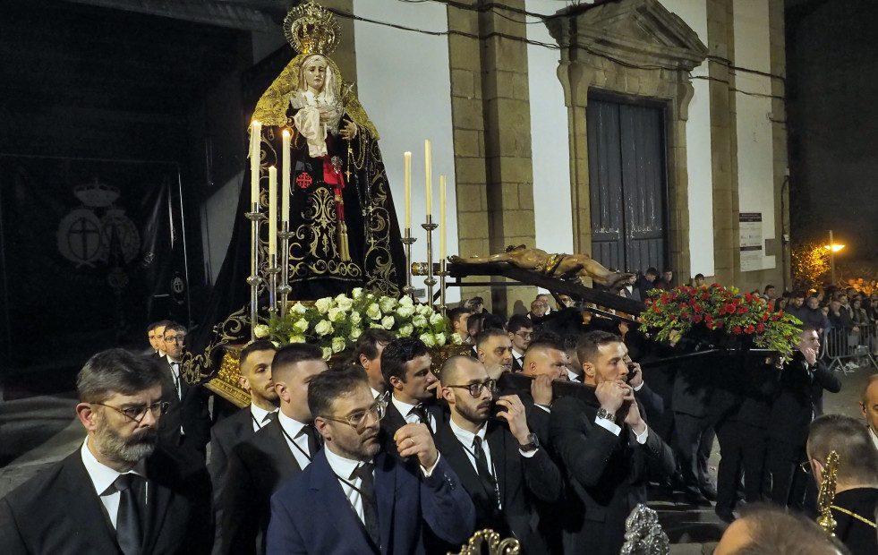 Viernes de Dolores en Ferrol: traslado del Cristo de la Misericordia y la Dolorosa