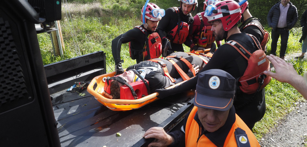 Simulacro salvamento en Ferrolterra: Proyecto Europeo Covalex