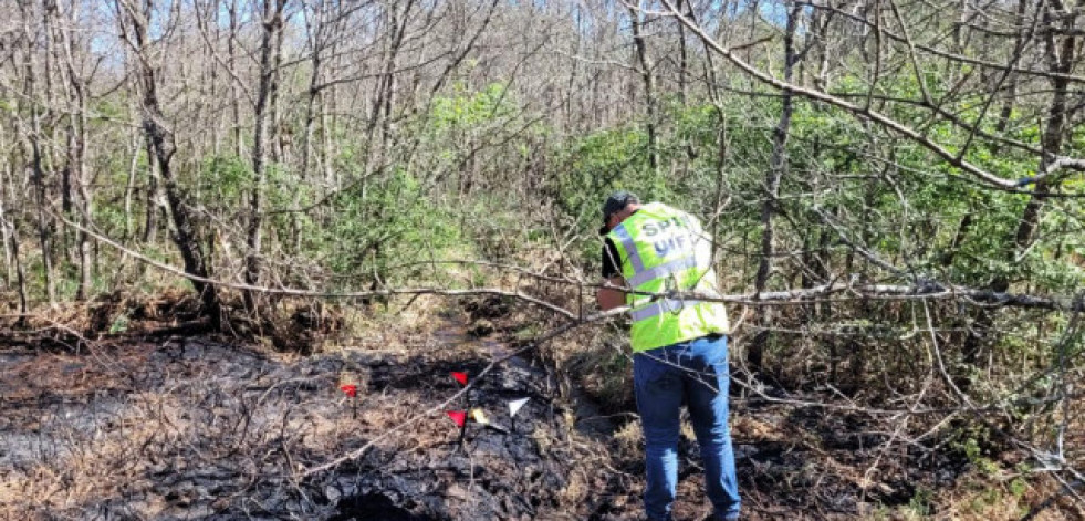 Detectado un nuevo incendio forestal en Cerdedo-Cotobade que quema ya 10 hectáreas