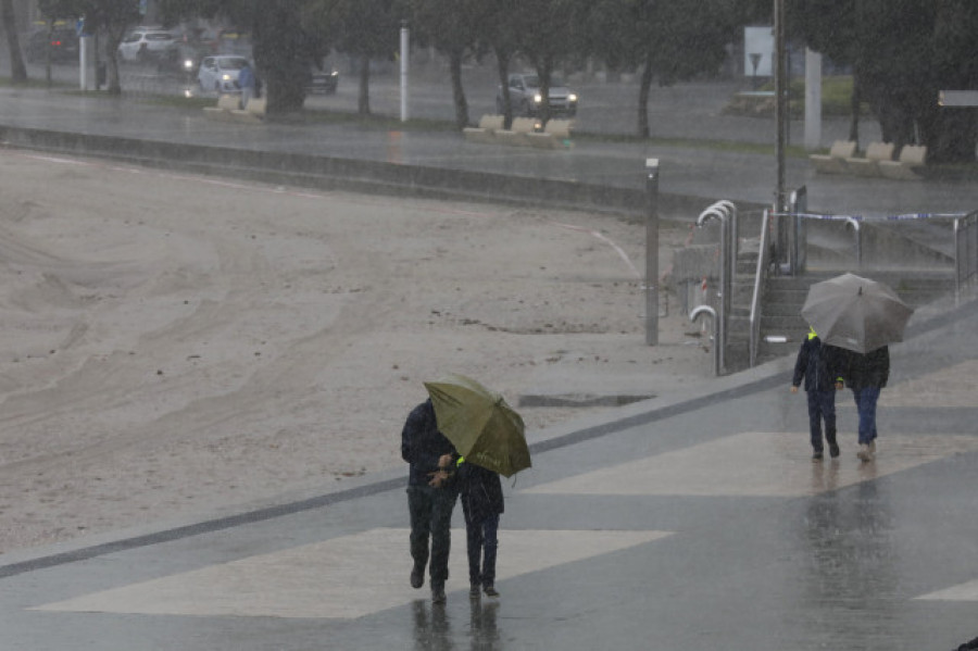 El domingo seguirán los chubascos tormentosos en algunas zonas de Galicia