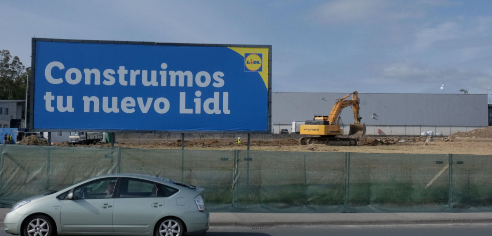 Avanzan las obras de lo que será el nuevo Lidl en Vilar do Colo